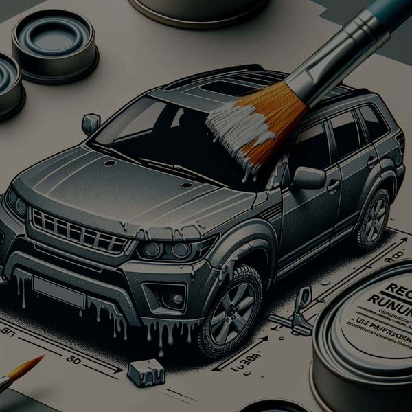 Quel type de peinture est recommandé pour les pare-chocs en plastique d'un SUV urbain ?